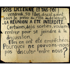 Sois lycéenne et tais-toi !