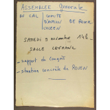 Assemblée Générale du Comité d'Action Lycéen de Rouen.