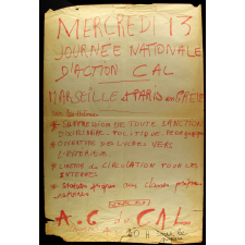 Mercredi 13 journée nationale d'action CAL.
