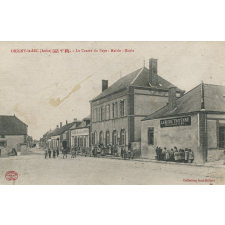 Origny-le-Sec (Aube) - Poste, télégraphe, téléphone - Le Centre du Pays - Mairie - Ecole.
