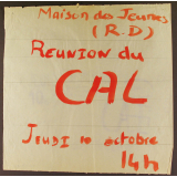 Réunion du C.A.L.