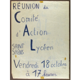 Réunion du Comité d'Action Lycéen Saint Saëns.