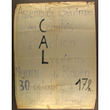 Assemblée Générale des Comités d'Action Lycéens de Rouen.
