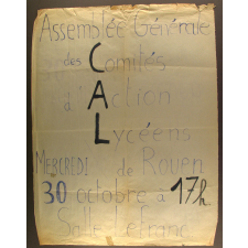 Assemblée Générale des Comités d'Action Lycéens de Rouen.
