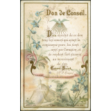 Image religieuse. Don de conseil. 