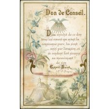 Image religieuse. Don de conseil.