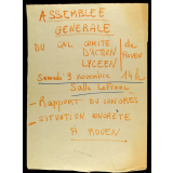 Assemblée Générale du Comité d'Action Lycéen de Rouen.