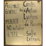 Assemblée Générale des Comités d'Action Lycéens de Rouen.