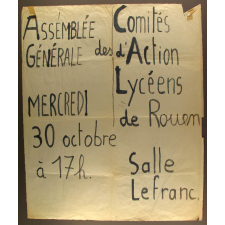 Assemblée Générale des Comités d'Action Lycéens de Rouen.