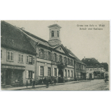 Gruss aus Sulz u Wald Schul-und Rathaus.