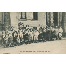 La Jeune Garde de St-Léonard casse la Quintaine, Fête du 11 août.