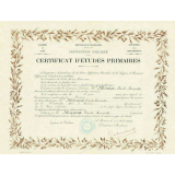 Certificat d'études primaires. 
