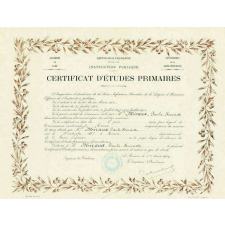 Certificat d'études primaires. 