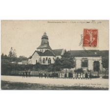 Montsuzain (Aube) - L'Ecole et l'Eglise (XIIe siècle).