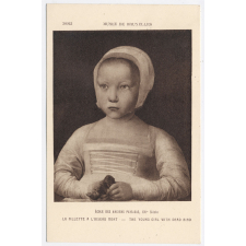 38943 - Musée de Bruxelles - Ecole des Anciens Pays-Bas, XVIe Siècle - La Fillette à l'oiseau mort - The young girl with dead bird.