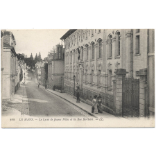 198 - Le Mans - Le Lycée de Jeunes Filles et la rue Berthelot.