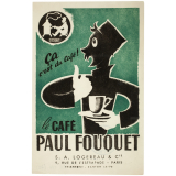 Buvard publicitaire. Café Paul Fouquet. 