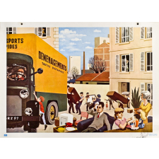 Tableau mural. Écrire et parler CE1. Le déménagement.