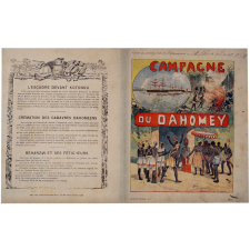 L'Escadre devant Kotonou. Crémation des cadavres. Behanzin et ses féticheurs - Campagne du Dahomey n°7.