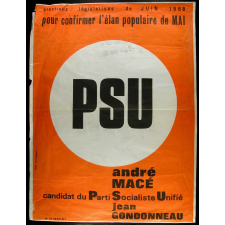 Élections législatives de juin 1968 - Pour confirmer l'élan populaire de mai - PSU.