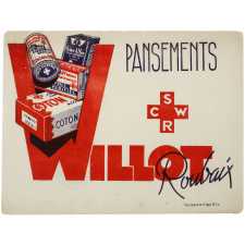 Buvard publicitaire. Pansements Willot. Roubaix. 