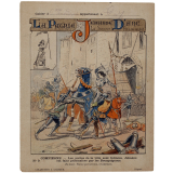 Compiègne. Les portes de la ville sont fermées. Jehanne est faite prisonnière par les Bourguignons - La Patrie. Jehanne d'Arc la bonne Françoise. n°9.