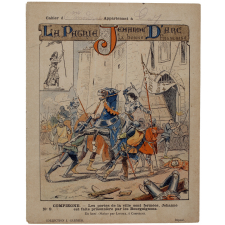 Compiègne. Les portes de la ville sont fermées. Jehanne est faite prisonnière par les Bourguignons - La Patrie. Jehanne d'Arc la bonne Françoise. n°9.