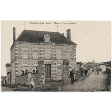 Chassericourt (Aube) - Maison d'Ecole et Mairie.