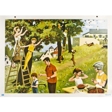Tableau mural. Écrire et parler CE1. Premières cerises.