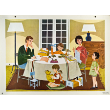 Tableau mural. Écrire et parler CE2. La veillée. 
