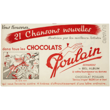 Buvard publicitaire. Chocolat Poulain. Ma petite folie.