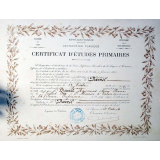 Certificat d'études primaires. 