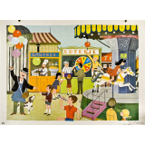 Tableau mural. Écrire et parler CE2. A la fête.
