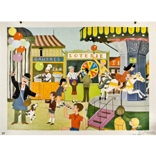 Tableau mural. Écrire et parler CE2. A la fête.