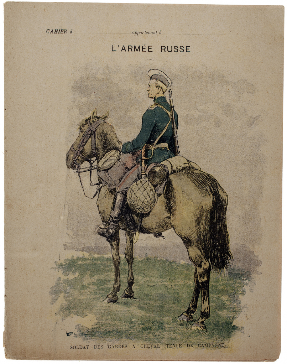 Soldat des gardes à cheval (tenue de campagne) - L'Armée russe.