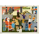 Tableau mural. Écrire et parler CE2. Dans le magasin de jouets