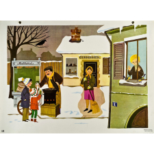 Tableau mural. Écrire et parler CE2. L'hiver.