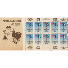 VIe jamborée. 1947. du 9 au 21 août à Moisson. Carnet de timbres. 