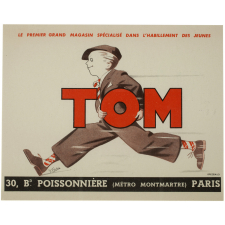 Buvard publicitaire. Tom. Le premier grand magasin spécialisé dans l'habillement des jeunes.