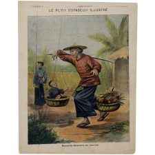 Annamite revenant du marché : Le petit voyageur illustré
