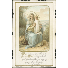 Image religieuse. Dieu veut que nous allions à Lui par Marie [...].
