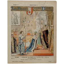 Reims. Cérémonie du Sacre de Charles VII, Jehanne et sa bannière - La Patrie. Jehanne d'Arc la bonne Françoise. n°7.