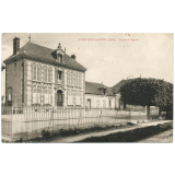 Fontaine-les-Grès (Aube) - Ecole et Mairie.