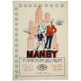 Buvard publicitaire. Manby. Gratte-ciel. 