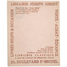 Buvard publicitaire. Librairie Joseph Gibert. Résumés du Bac.