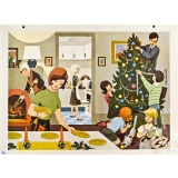 Tableau mural. Écrire et parler CE1. Préparons Noël. 