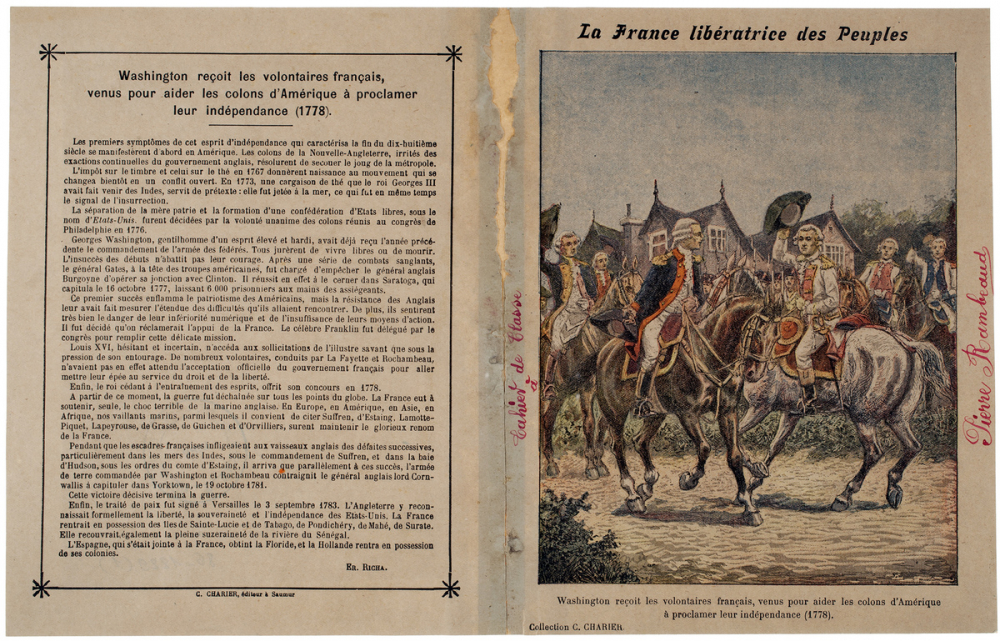 Washington reçoit les volontaires français (1778) - La France libératrice des Peuples.