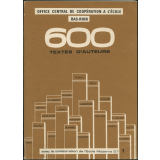 600 textes d'auteurs.