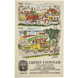 Buvard publicitaire. Crédit Lyonnais. L'élevage. 