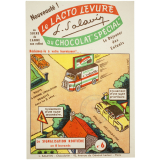 Buvard publicitaire. La signalisation routière en 8 buvards N°6. Chocolat Spécial L. Salavin. 